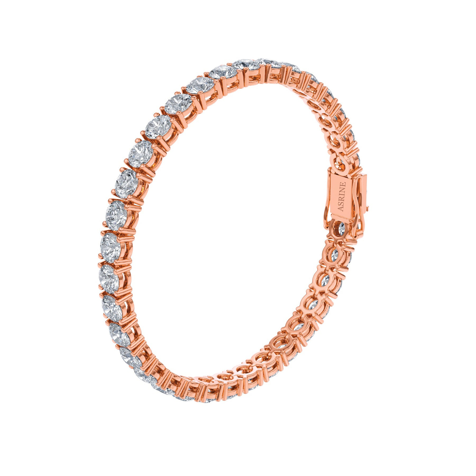 Asrine 16ctw Round Diamond Tennis Bracelet - Image 6