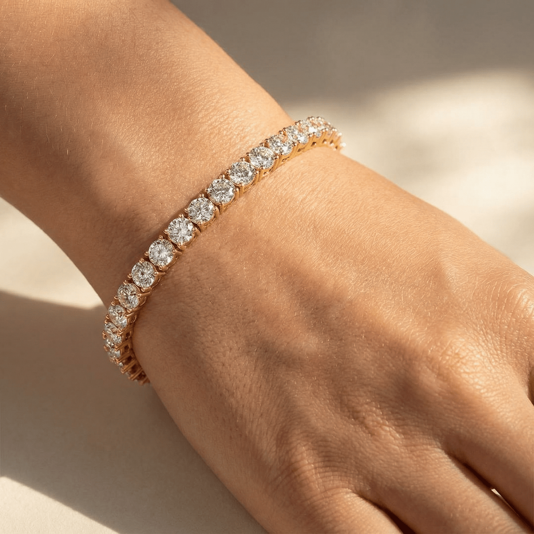 Asrine 16ctw Round Diamond Tennis Bracelet - Image 5