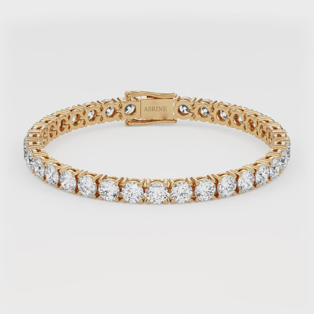 Asrine 16ctw Round Diamond Tennis Bracelet - Image 4