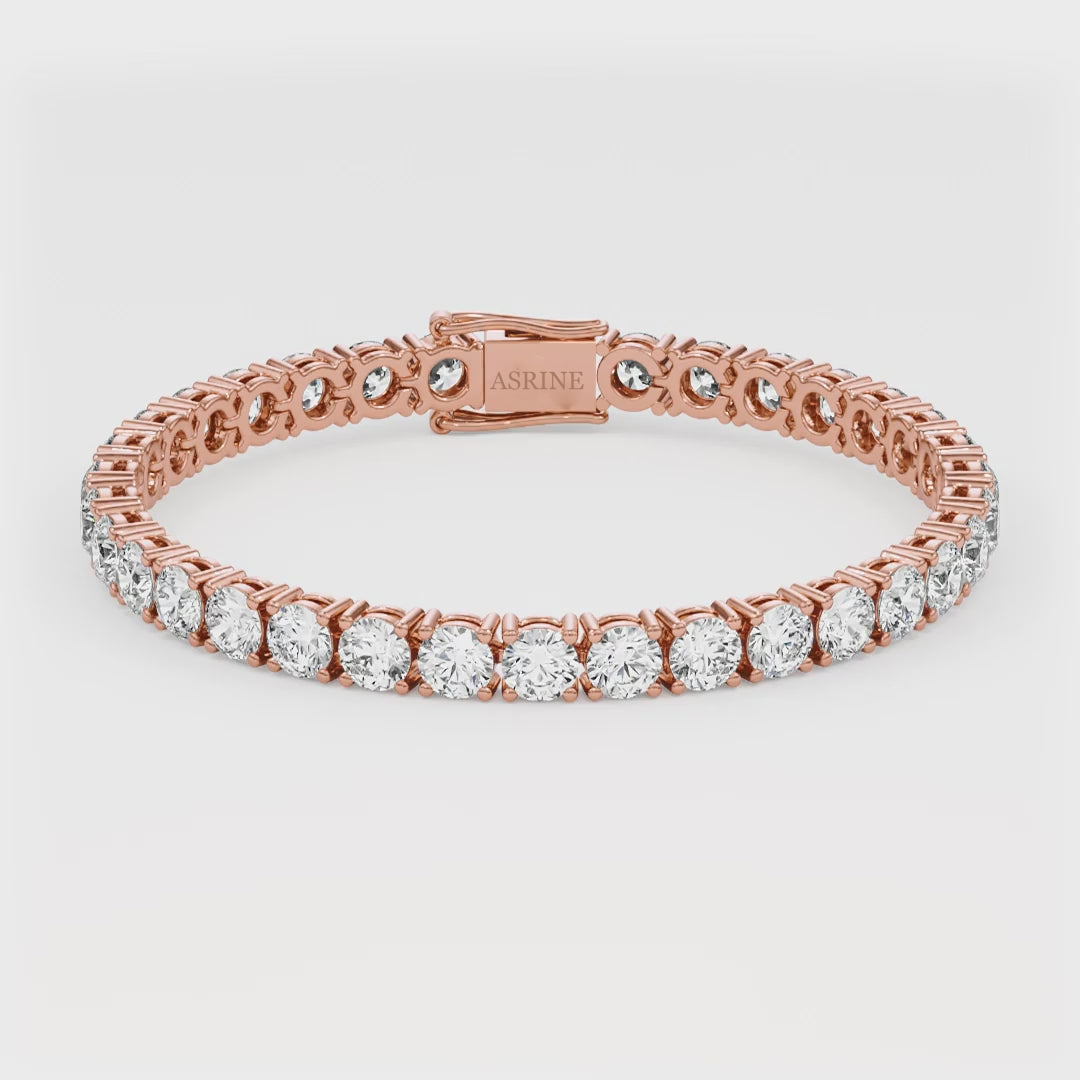 Asrine 16ctw Round Diamond Tennis Bracelet