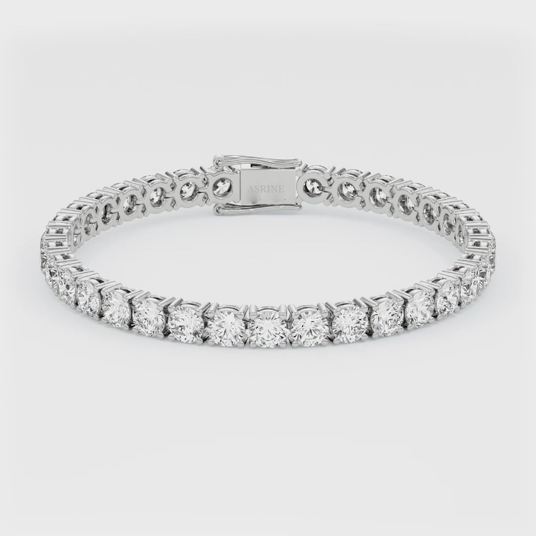 Asrine 16ctw Round Diamond Tennis Bracelet - Image 3