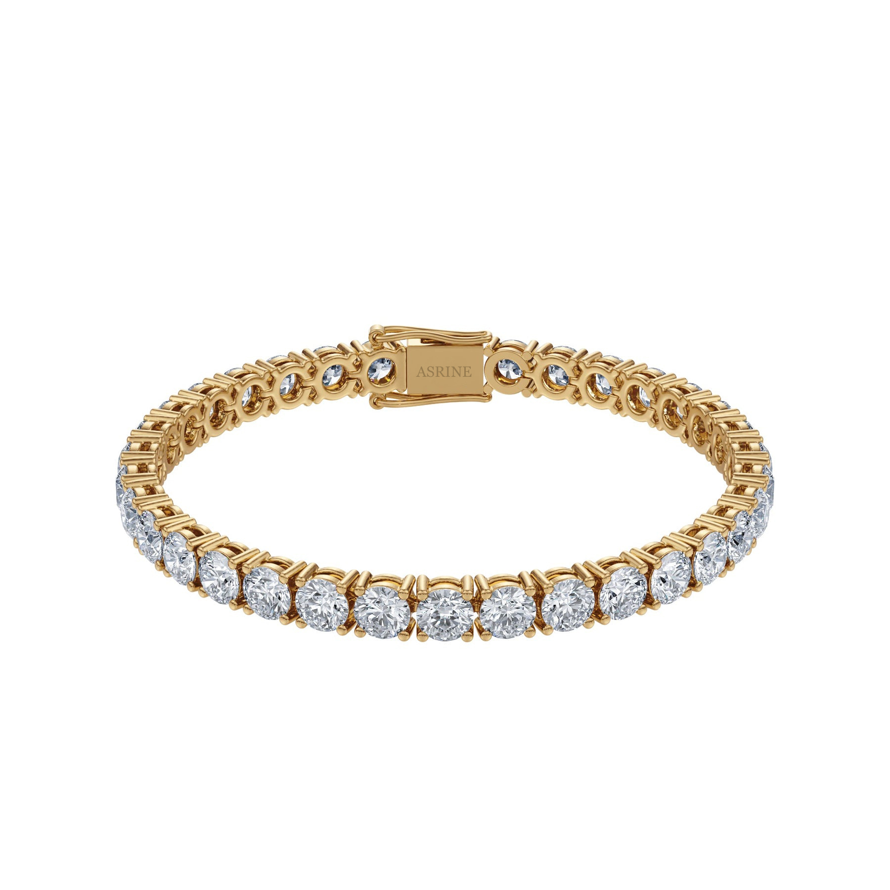 Asrine 16ctw Round Diamond Tennis Bracelet - Image 9