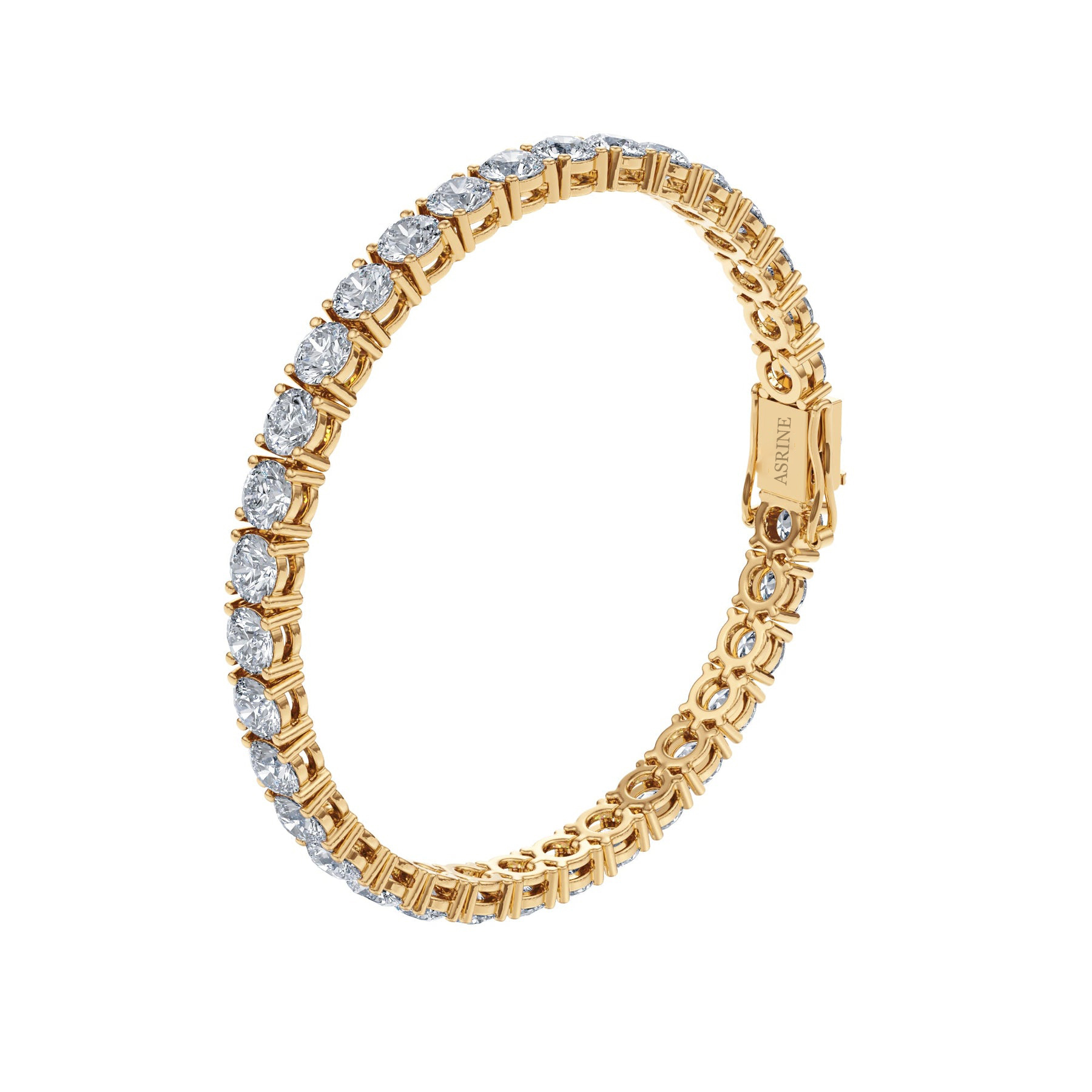 Asrine 16ctw Round Diamond Tennis Bracelet - Image 10