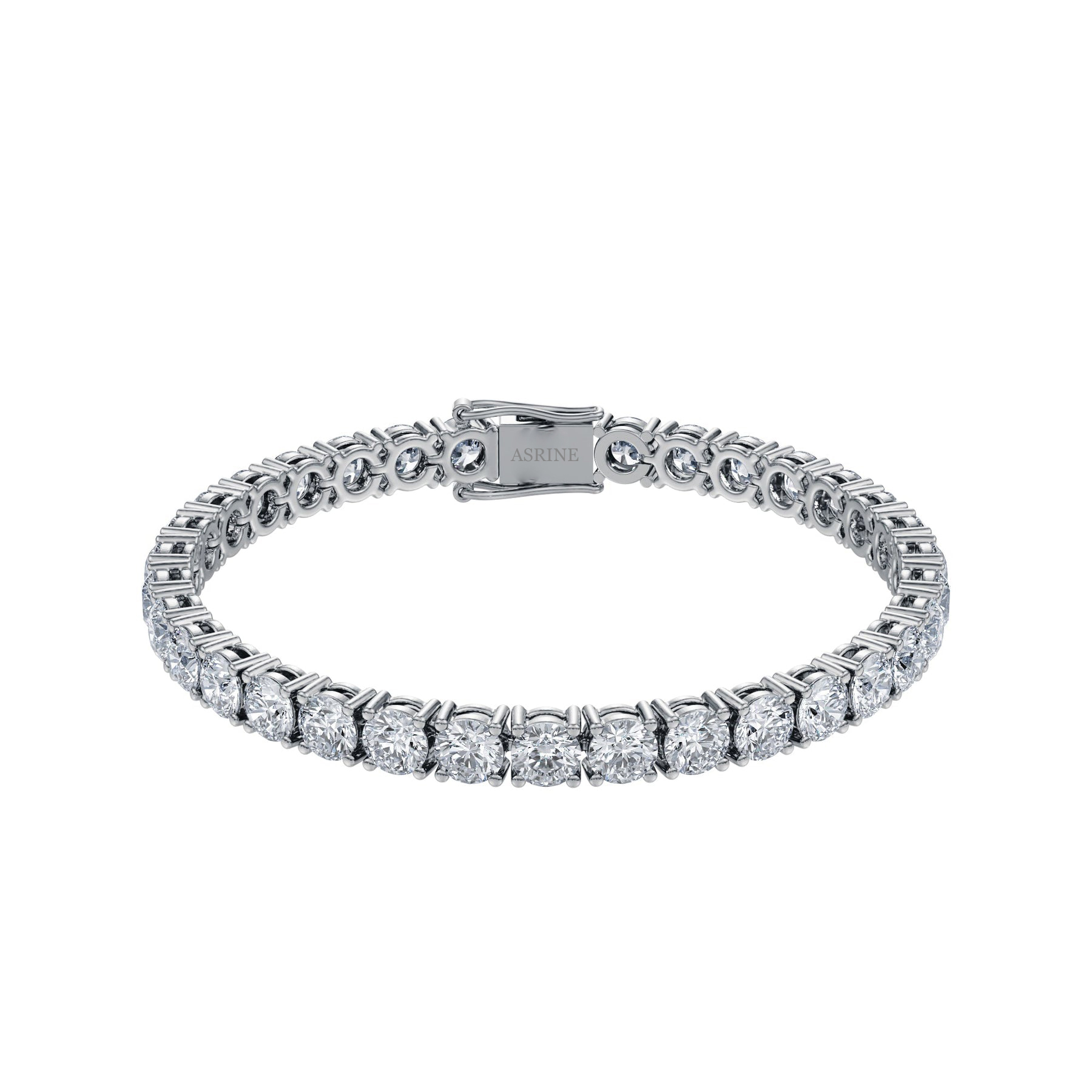 Asrine 16ctw Round Diamond Tennis Bracelet - Image 8