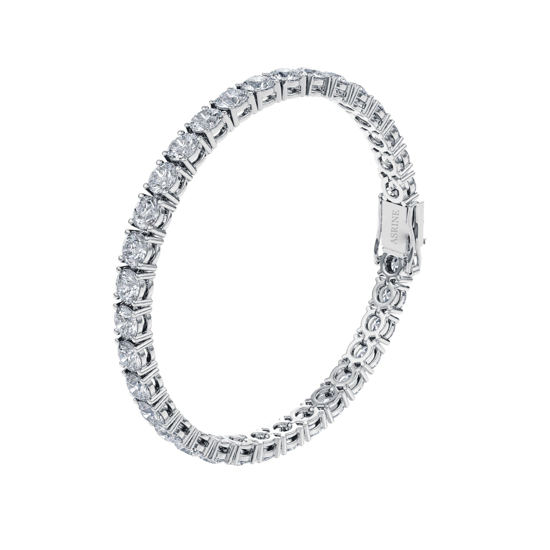 Asrine 16ctw Round Diamond Tennis Bracelet - Image 7