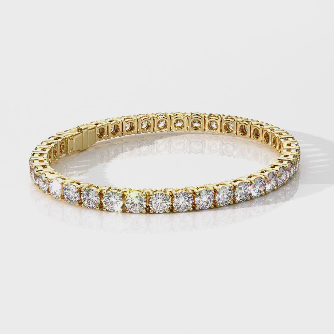 Custom Made Classic 12ct Diamond Tennis Bracelet - Image 14