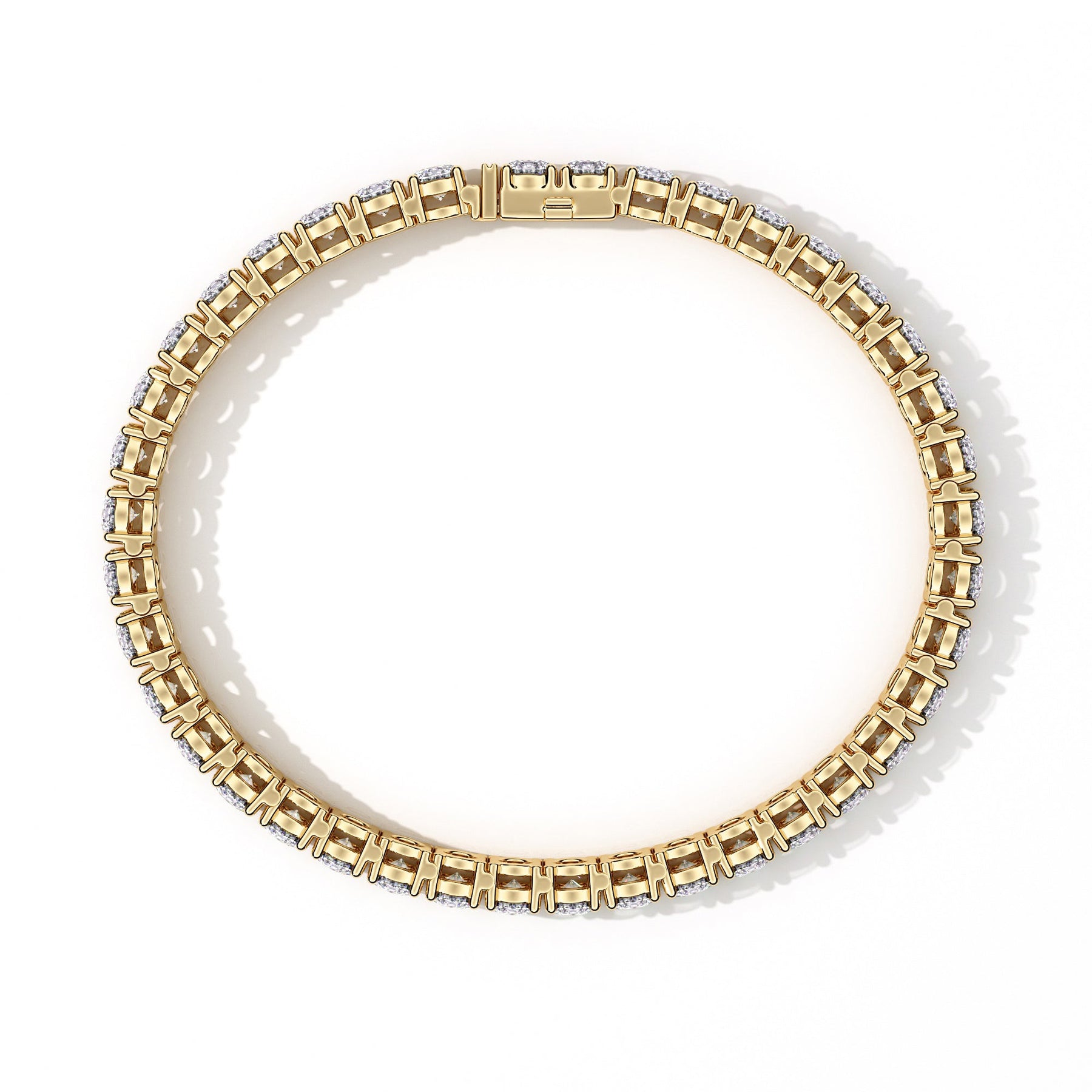 Custom Made Classic 12ct Diamond Tennis Bracelet - Image 12