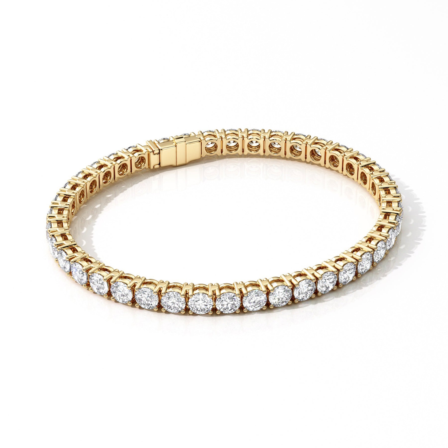 Custom Made Classic 12ct Diamond Tennis Bracelet - Image 11