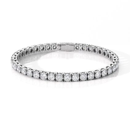 Custom Made Classic 12ct Diamond Tennis Bracelet