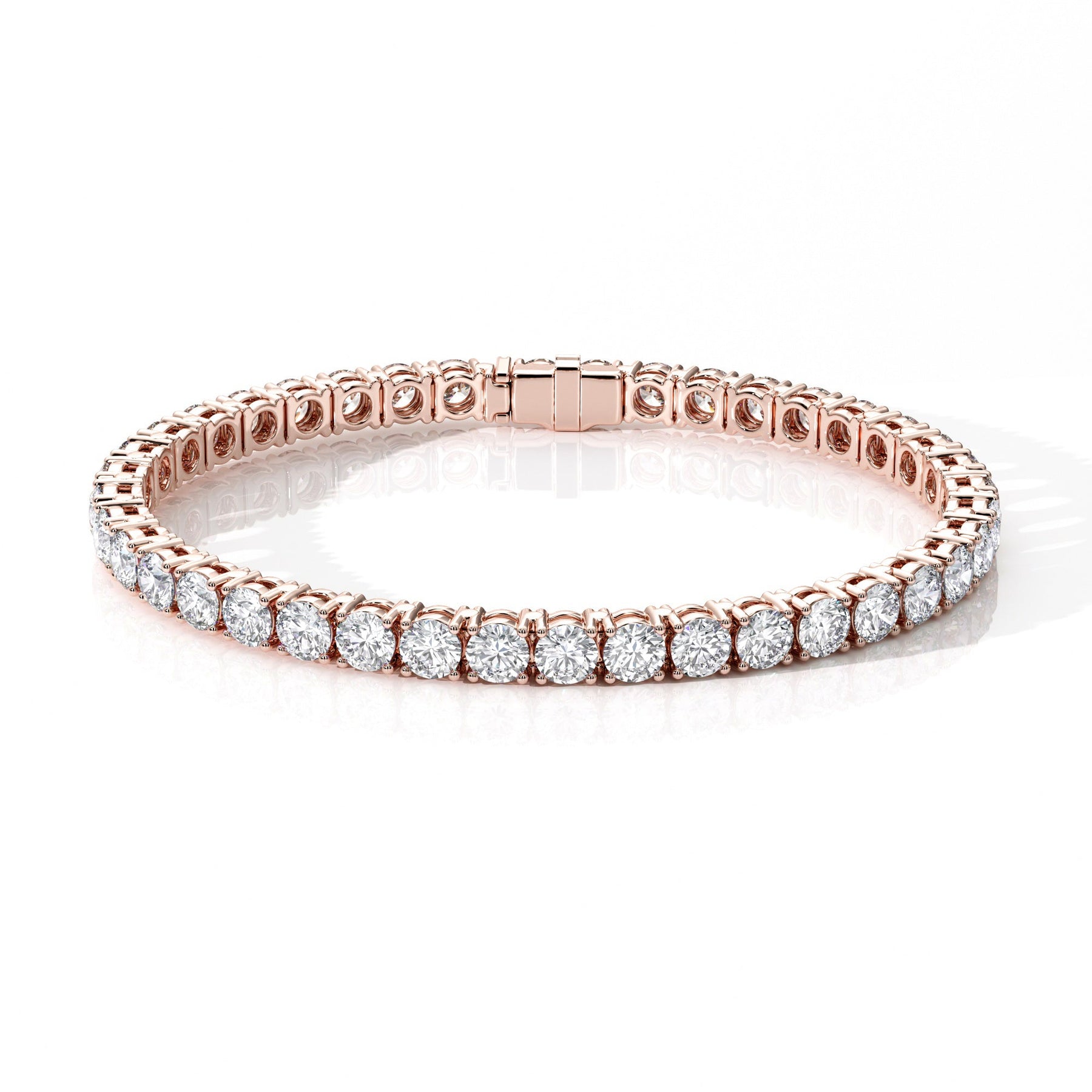 Custom Made Classic 12ct Diamond Tennis Bracelet - Image 10