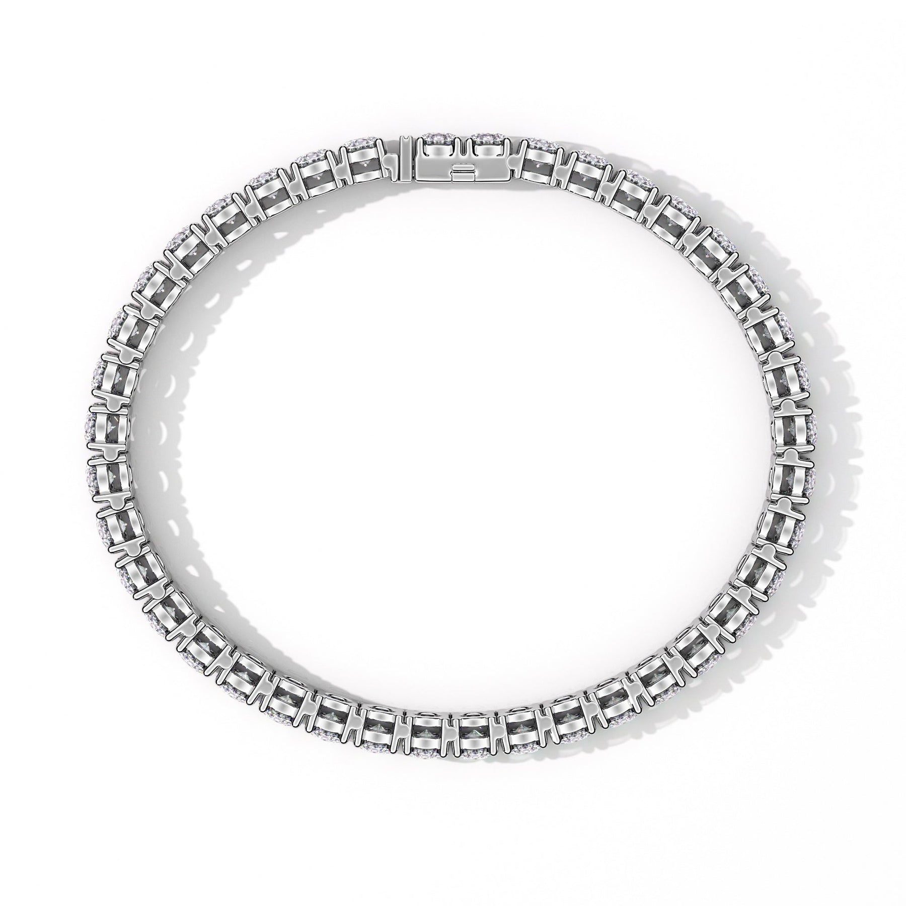 Custom Made Classic 12ct Diamond Tennis Bracelet - Image 6