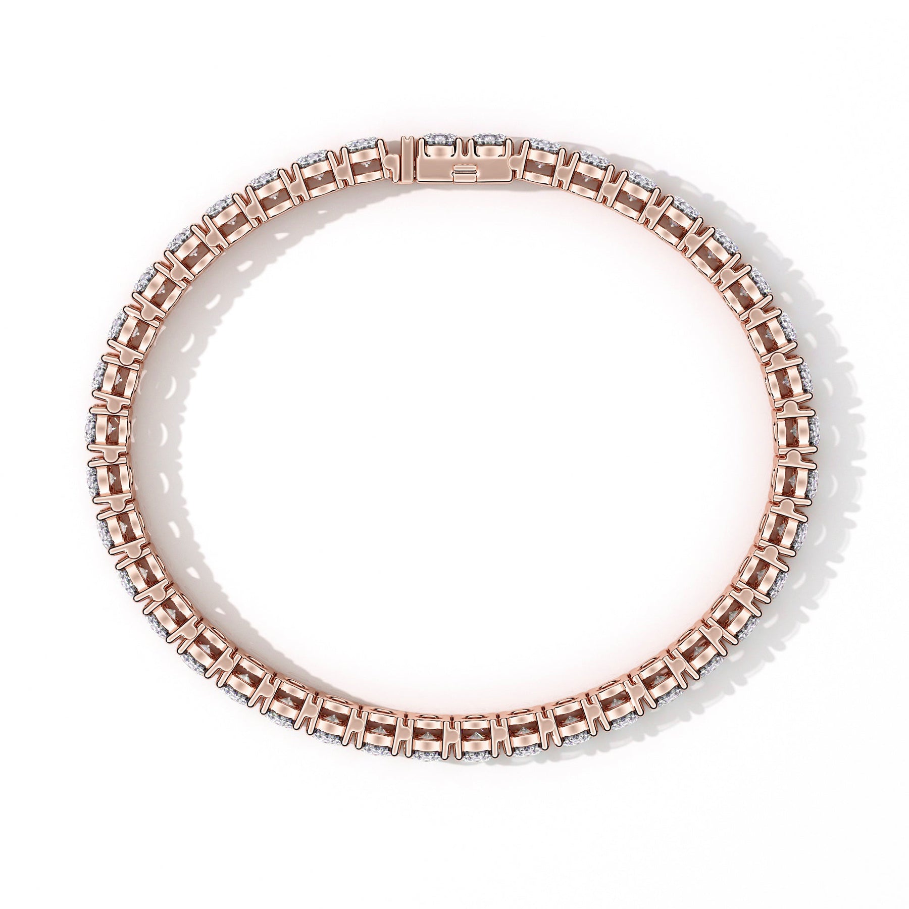 Custom Made Classic 12ct Diamond Tennis Bracelet - Image 8
