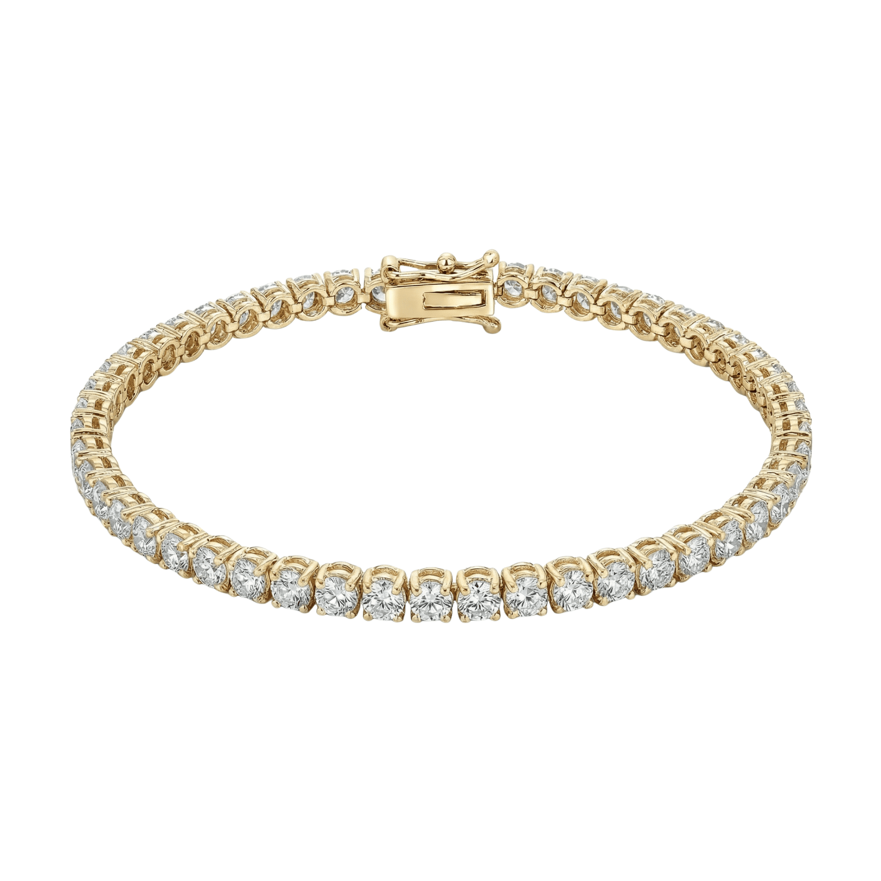 Custom Made 5CT Signature Round Diamond Tennis Bracelet - Image 3