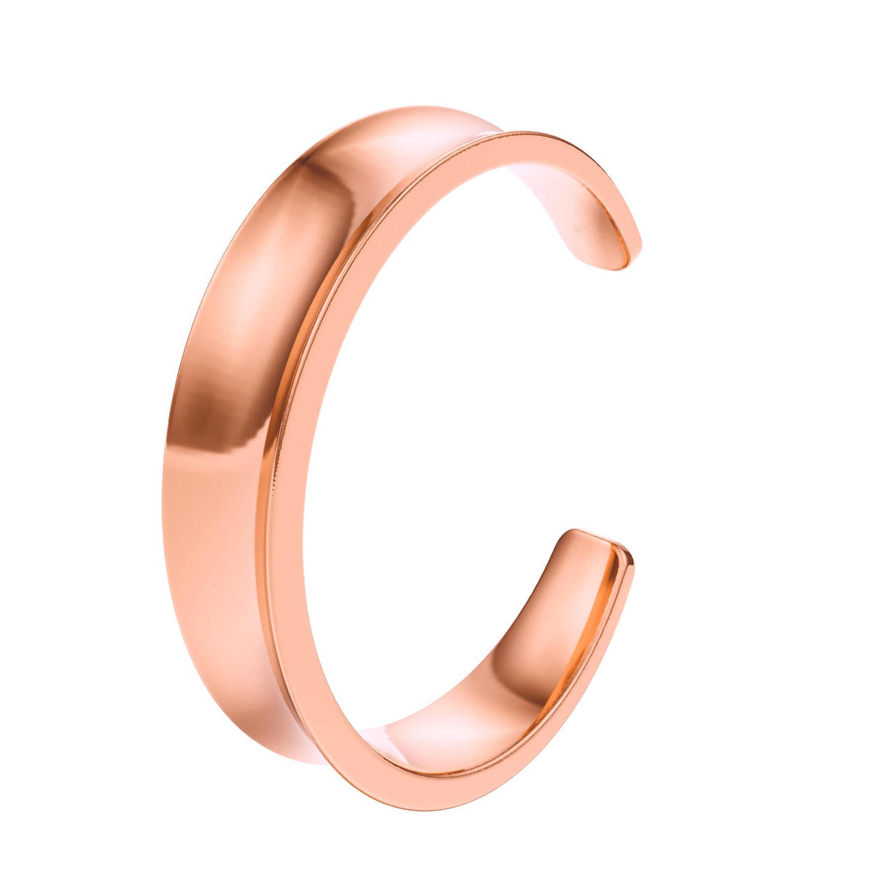 Custom Solid Gold 15mm Wide Open-Cuff Bangle Bracelet - Image 9