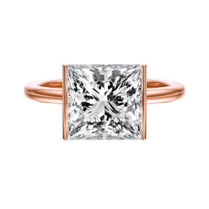 Nathalie Emerald Cut Lab Diamond Ring (7/8 ct. tw.) in 14K Yellow Gold